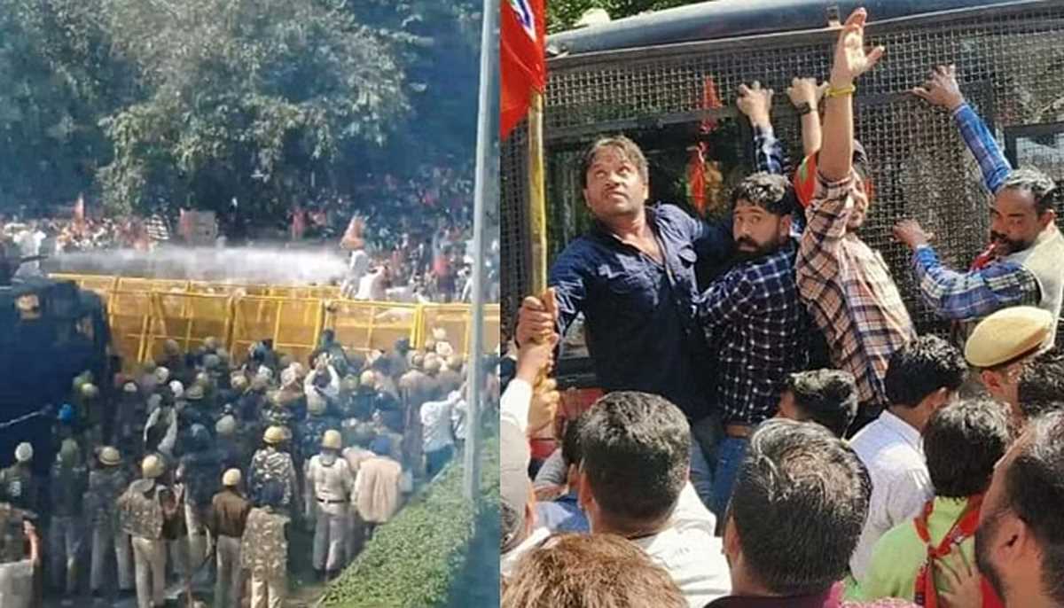 भाजपा ने किया पंजाब विधानसभा का घेराव, कई नेता गिरफ्तार भाजपा ने किया पंजाब विधानसभा का घेराव, कई नेता गिरफ्तार